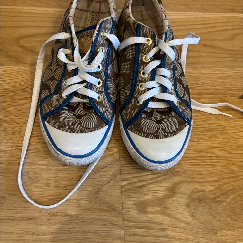 Coach Sneakers with Blue Accents